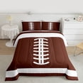 thumbnail image 2 of Castle Fairy Boys Girls Football Print Bedding Comforter Set 2pcs,Sport Theme Twin Comforter Sets Microfiber,Ball Gamer Breathable Bedding Set,Ultra Soft Home Decor,Reversible, 2 of 8