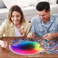 thumbnail image 5 of Gradient Puzzle Color Changing Puzzle Circle Puzzle Jigsaw Puzzle Rainbow Challenging Puzzle Hard For Adults 1000 Piece, 5 of 5