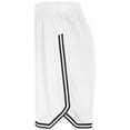 thumbnail image 3 of Holloway Sportswear L Retro Basketball Shorts White/Black 224077, 3 of 5