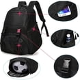 thumbnail image 3 of Soccer Backpack with Ball Compartment, Separate Cleat Package for Soccer Basketball Football, 3 of 6