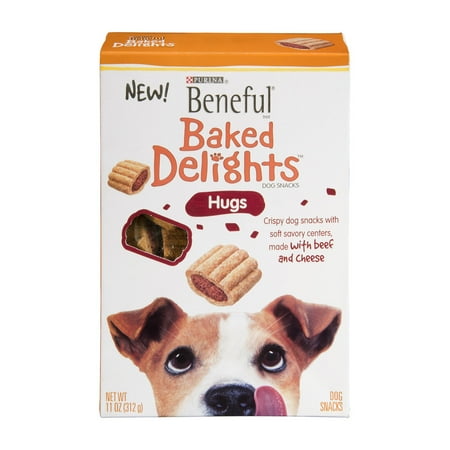 Purina Beneful Baked Delights Dog Snacks Hugs Beef & Cheese, 11.0 OZ