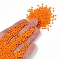 thumbnail image 4 of 12/0 Opaque Colours Round Glass Seed Beads Dark Orange Size: about 2mm in diameter hole:1mm about 3303pcs/50g, 4 of 6