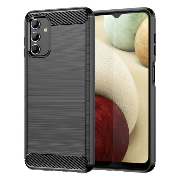 For Samsung Galaxy A04s Brushed Texture Carbon Fiber TPU Case