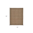thumbnail image 4 of HomeRoots 2' X 3' Brown Hand Woven Area Rug, 4 of 10
