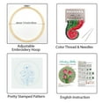 thumbnail image 2 of VOCHIC Tulip Embroidery Kits for Beginners,Cross Stitch Kit for Adults,DIY Needlepoint Kits for Starters Including Embroidery Cloth Floral Pattern and Instructions, 2 of 7