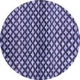 thumbnail image 1 of Ahgly Company Indoor Round Abstract Blue Contemporary Area Rugs, 7' Round, 1 of 4
