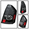 thumbnail image 2 of Black 2005 2006 2007 Chrysler 300 LED Tail Lights Brake Lamps Left+Right, 2 of 5