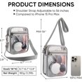 thumbnail image 2 of Olurrisa Clear Bag for Stadium Events: Clear Crossbody Bag Purses for women, Girls Clear Handbags for Concerts Sports Fan, 2 of 5
