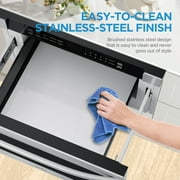 Midea Drawer Microwave, 24 inch, 1.2-cu ft , 1000-Watt, Microwave Drawer, MMB12S2AS