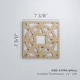 thumbnail image 3 of Ekena Millwork 7 3/8"W x 7 3/8"H x 1/4"T Extra Small Brownsville Decorative Fretwork Wood Wall Panels, Alder, 3 of 18
