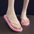thumbnail image 3 of CHENge Women’s Basic Solid Color Flip Flops, Non-Slip Grid Texture Thong Sandals, Lightweight Summer Beach Slippers for Daily Wear, 3 of 8