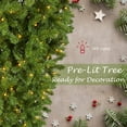 thumbnail image 5 of PAPROOS Upside Down Christmas Tree with Lights, 6FT Prelit Artificial Christmas Tree with 360 LED Lights and 1000 Branch Tips, Indoor Upside Down Xmas Tree for Home Office Shop Decorations, Green, 5 of 11