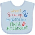 thumbnail image 3 of Inktastic Flight Attendant Future Boys or Girls Baby Bib, 3 of 4