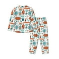 thumbnail image 2 of Uemuo Cute Tableware Pattern Womens Pajama Sets,PJ Set for Women,Pajamas for Women Logo,Long Sleeve Pajama Set for Women,Soft Long Sleeve Top With Pants-X-Large, 2 of 9