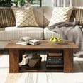 thumbnail image 4 of Harmijoy Modern Coffee Table 2-Tier Center Cocktail Table W/Storage Shelf for Living Room, 4 of 8