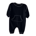 thumbnail image 3 of Utlike Baby Boys Bodysuits Kids Toddler Autumn Solid Color Long Sleeve Romper Breathable Onesies For Infant Size 18 Months-24 Months, 3 of 7