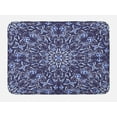 thumbnail image 1 of Dark Blue Bath Mat, Chinese Painting Style Artwork Traditional Floral Interlace Print, Non-Slip Plush Mat Bathroom Kitchen Laundry Room Decor, 29.5 X 17.5 Inches, Dark Blue Royal Blue White, Ambesonne, 1 of 2