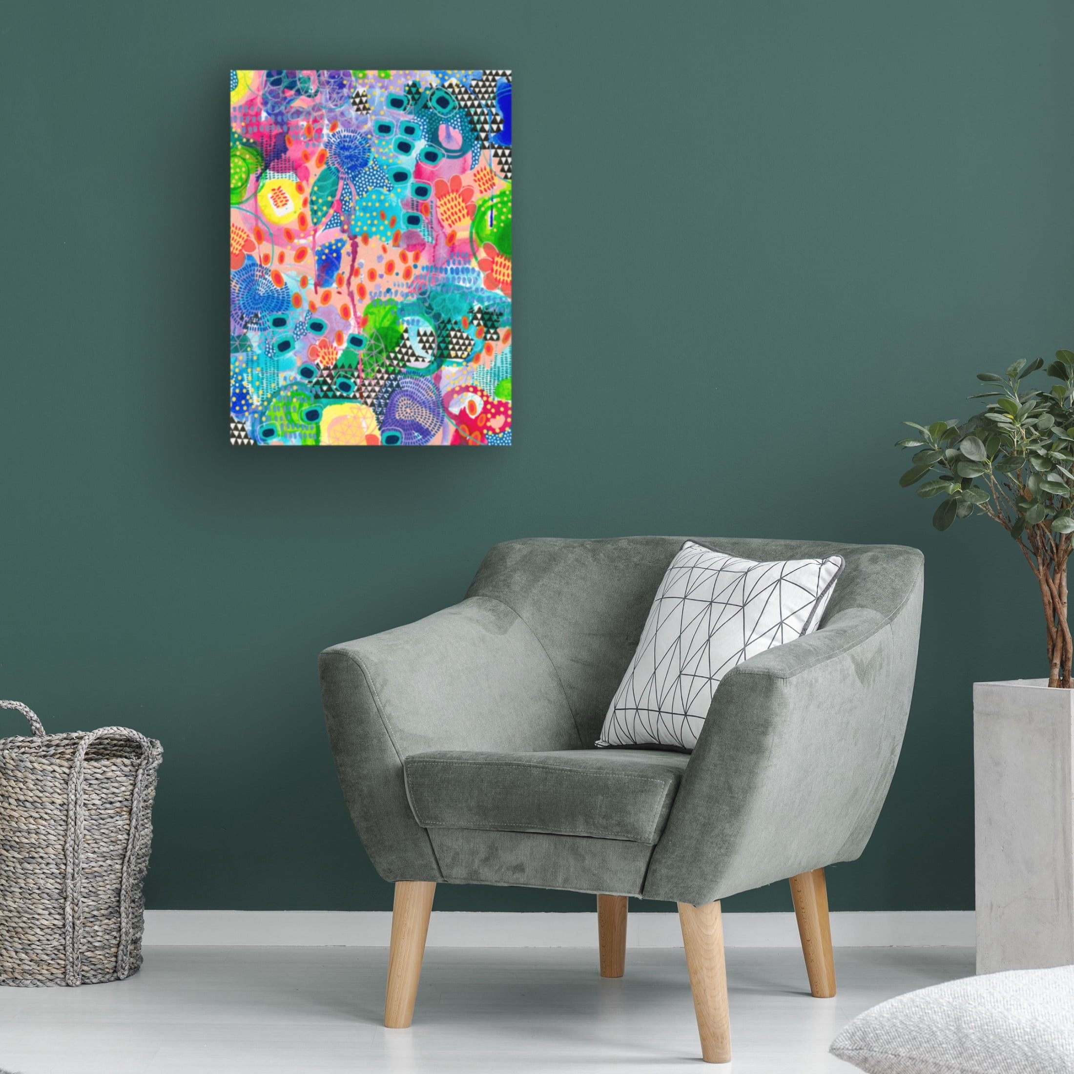 Canvas Wall Art - Van Dam Art 'Cha Cha' Wall Art for Living Room, Bedroom, or Office Décor by Trademark Fine Art - 24 x 32 Inches