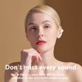 thumbnail image 3 of LACKUST Gas Conduction Earphones,Clearance Noise Cancelling Bluetooth Headphones for Kids,Wireless Ear-Clip,Open Ear,Sports Earrings,White, 3 of 4