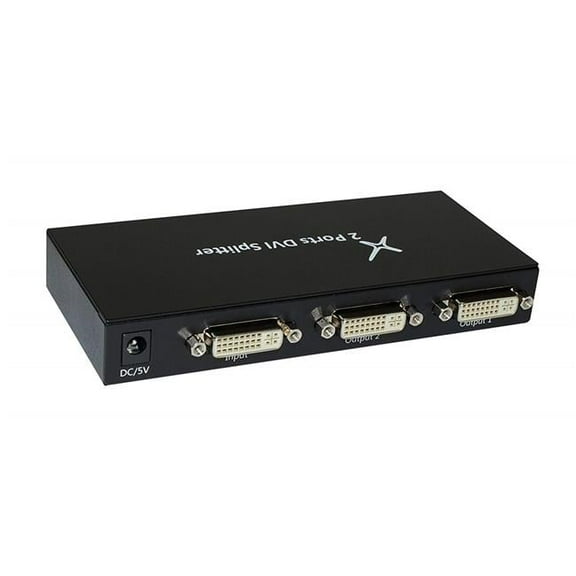 1x2 DVI Splitter Dual Monitor 6.75Gbps 36bit Supports Cascade
