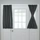 thumbnail image 1 of Cortinas de puerta opacas, cortina de ventana lateral francesa para privacidad, cortina de puerta con bolsillo para varilla, sombra para ventana de puerta delantera de patio, negra, 25" x 40", 1 panel, 1 of 7