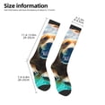 thumbnail image 2 of Sikiie Dog Underwater Adventure Knee Socks, High Socks Long Stretchy Sock Women Knee High Stocking, Long Socks for Women, 2 of 6