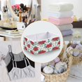 thumbnail image 4 of Foldable Fabric Storage Bin Home Cubes Clothing Organizer Bins Large Collapsible Box Basket for Home Organizer Red Berries and Flowers, 4 of 7