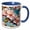 Blue/White, variant on 3drose, Peach Blossom Artsy Painting, 15oz Mug