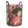 thumbnail image 2 of Spirited Away Laundry Hamper Basket with Handles, Lightweight Storage Basket Toy Organizer Dirty Laundry Basket Waterproof for College Dorms, Bedroom, Bathroom, 2 of 7