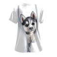 thumbnail image 6 of NIEWTR Women's V Neck Pet Print Scrub Tops Soft Medical Nurse Uniform Shirts with Pockets Casual Work Wear(White,2XL), 6 of 8