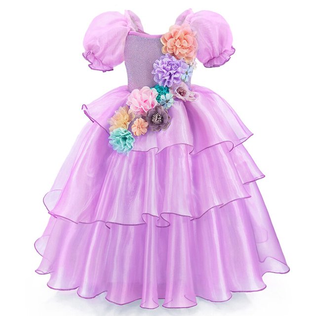Encantador vestido de princesa para niñas, disfraz de princesa Isabella, Mirabel, Halloween, cumpleaños, graduación, fiesta de Carnaval Fivean unisex
