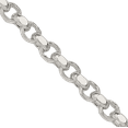 thumbnail image 2 of 925 Sterling Silver 4mm Cable Rolo Link Chain Belcher Necklace, 2 of 4