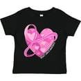 thumbnail image 3 of Inktastic Breast Cancer Awareness Pink Ribbon Around Heart Boys or Girls Toddler T-Shirt, 3 of 5