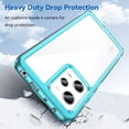 thumbnail image 4 of Case for Xiaomi Redmi Note 12 Pro Plus Phone Case Slim Dropproof [Defend from Drop/Scratch/Slip/Fingerprint] Clear Acrylic Hard Back Soft TPU Bumper Hybrid Cover for Redmi Note 12 Pro+-Crystal Blue, 4 of 16