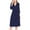 Navy, variant on THDHVS Robes for Women,Womens Pajamas,Women Robes Long Knit Bathrobe Lightweight Soft Knit Sleepwear V-neck Casual Ladies Loungewear Gray S