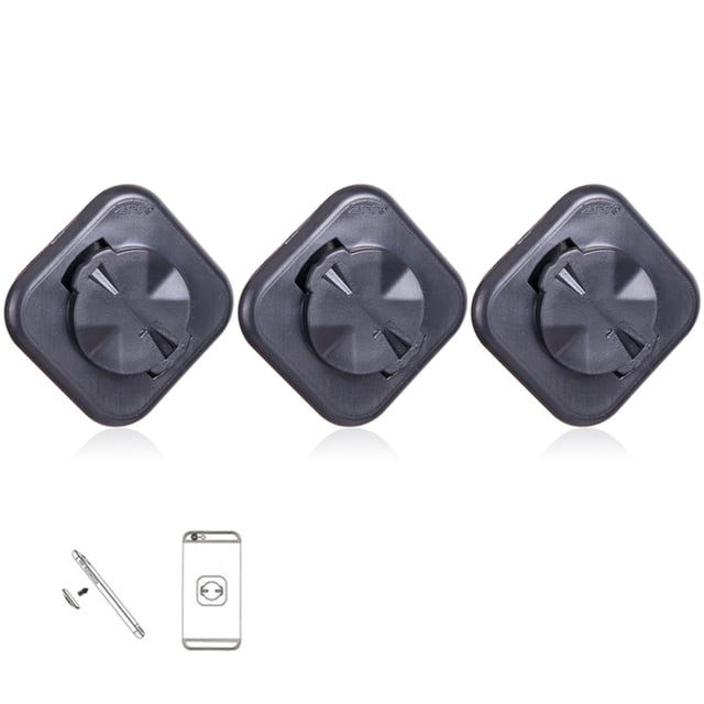 ZTTO 3-Pack Bike Phone Mount Adapter for Garmin Devices, Lightweight Plastic, Compact 4x4cm Design, Easy Installation