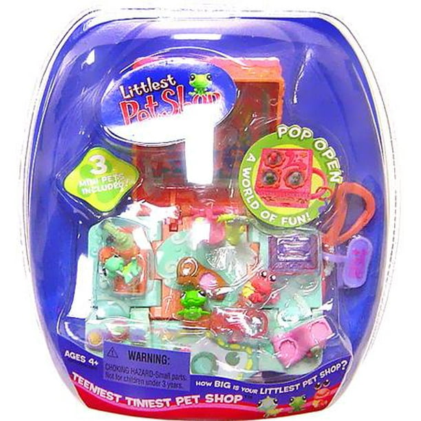 Littlest Pet Shop Teeniest Tiniest Pet Shop Frog, Crab & Lizard Figures