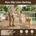 thumbnail image 6 of SIXHOME Outdoor Rugs 8'x10' Patio Rug Boho Geometric Indoor Outdoor Rugs Polypropylene Washable Non Shedding, Easy Clean, Waterproof, Durable Outdoor Carpet for Porch Balcony Deck Neutral Brown, 6 of 8