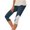 Navy, variant on Drovellove Women's Plus Size Casual 3/4 Length Pants with Lace Stitching | Stretchy Capri Style for Recreational Activities