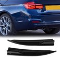 thumbnail image 3 of Car Modification Addition Performance 2 Pcs Rear Splitter Lip Spoiler Glossy Black Left Right Bumper Diffuser Splitter Kit For 3 Series G20 M Sport 2019-2022 Glossy Black, 3 of 8