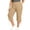 Khaki, variant on SwiftWear Women's Plus Size Capri Pants with Pockets Drawstring Hem Split Athletic Lounge Pants Soft Stretch Casual Summer Joggers