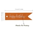 thumbnail image 5 of Inkdotpot Silver Foil Paper Hang Tags Happy Birthday Favor Tags 50 Pieces, 5 of 6