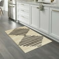 thumbnail image 2 of Mainstays Modern Diamond Soundwave Ivory Gray Indoor Accent Rug, 2'6" x 3'10", 2 of 9