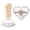 Love, variant on Wooden Cookie Stamp, 4.13-Inch Round Fluted Pastry Press for Baking, Dough Embosser for Home Bakers