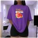 thumbnail image 3 of Playera Con Estampado De Fresh Summer Citrus – Dale Sabor y Color a tu Verano Ropa Para Mujer Color Morado Talla Chica Marca Emil SaEs, 3 of 4