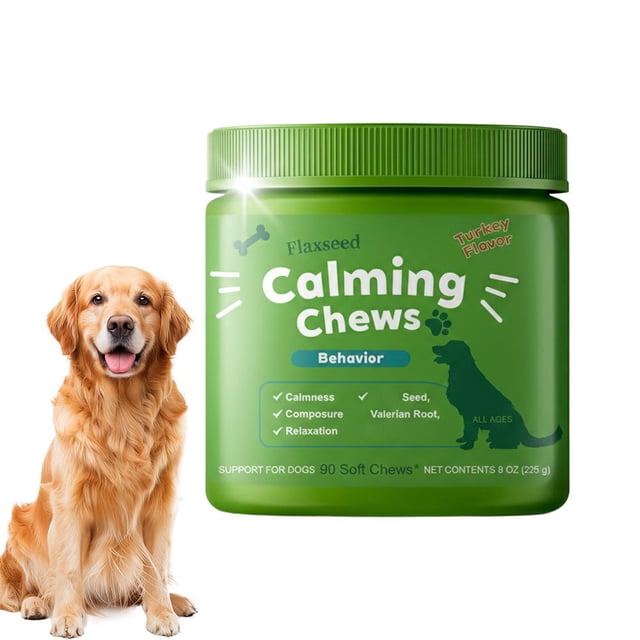 Dog Chewable Tablets-Calming Chews Behavior, Promotes Health- 90 Soft Chew
