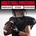 thumbnail image 6 of Franklin Sports Youth Football Receiver Gloves - Shoktak Youth Gloves - Kids Football Gloves - High Grip Football Gloves - Black - Youth Medium, 6 of 7