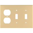 thumbnail image 1 of Cooper Wiring 2158V-BOX 3 Gang Combination Standard Wall Plate, Ivory, 1 of 2