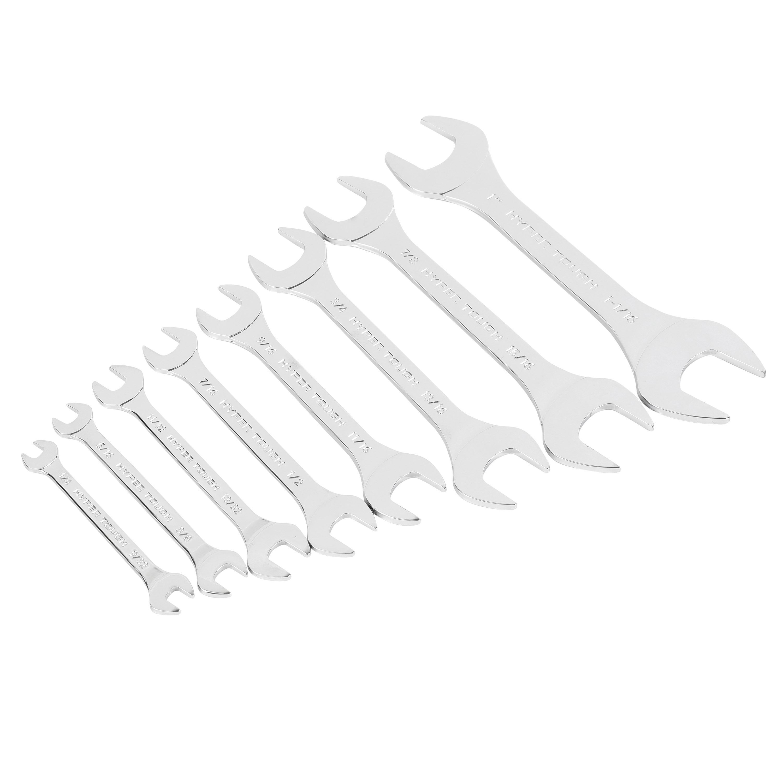 Hyper Tough 8-Piece Thin Open-End Wrench Set with Pouch photo 4
