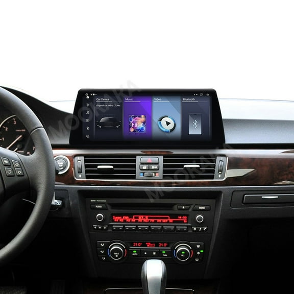 MOOKAKA 10.25 inch Linux Carplay Screen/Radio/Multimedia Player for BMW 3 Series E90 2005-2012 Universal Car Navigation/GPS Upgrade Headunit Display 1080P Touch Screen Replace System